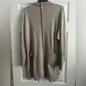 Adyson Parker Women's Long Sweater w/ Pockets in Heather Brown